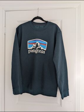 Patagonia Men's Crew Sweatshirt in Dark Teal (XL)